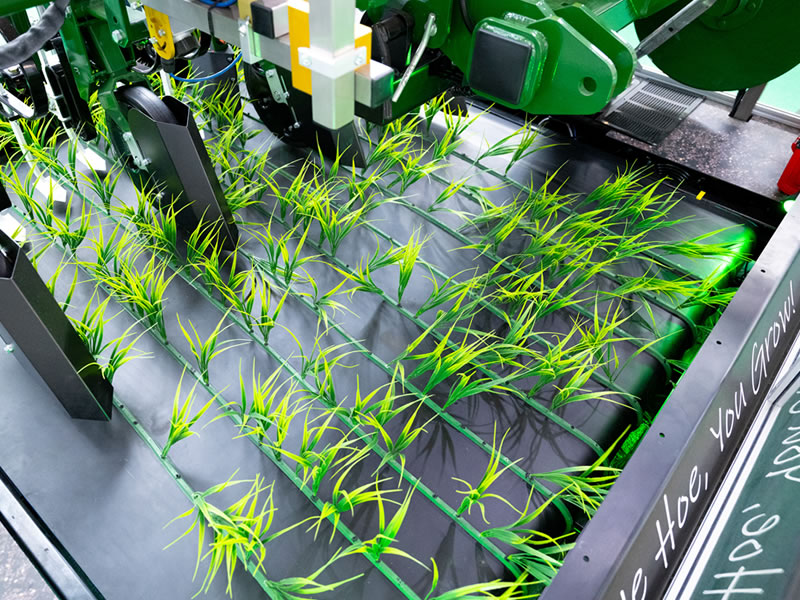 users ask for information in front of a stand